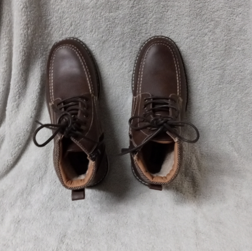 Bruno Marc Apache Size 8.5 Lace Up Zippered Comba… - image 5